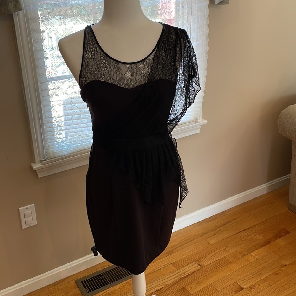 Black crotchet Charlotte Ronson dress. Never worn. New with tags.